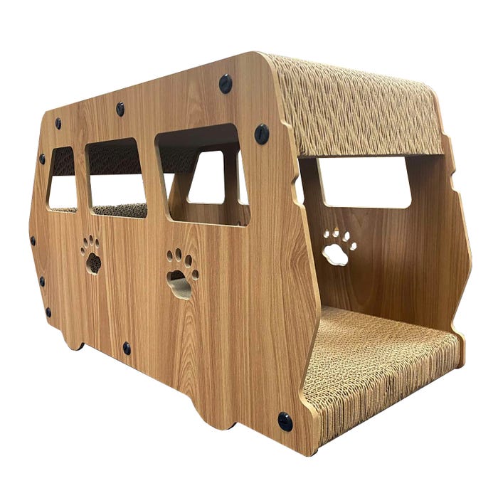Fur & Purr Cardboard Scratcher Van