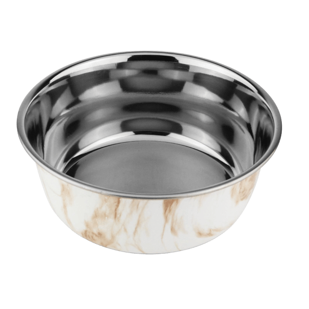 All Day Bowl Dipped Ss - Wh/Br Marble - 470ml