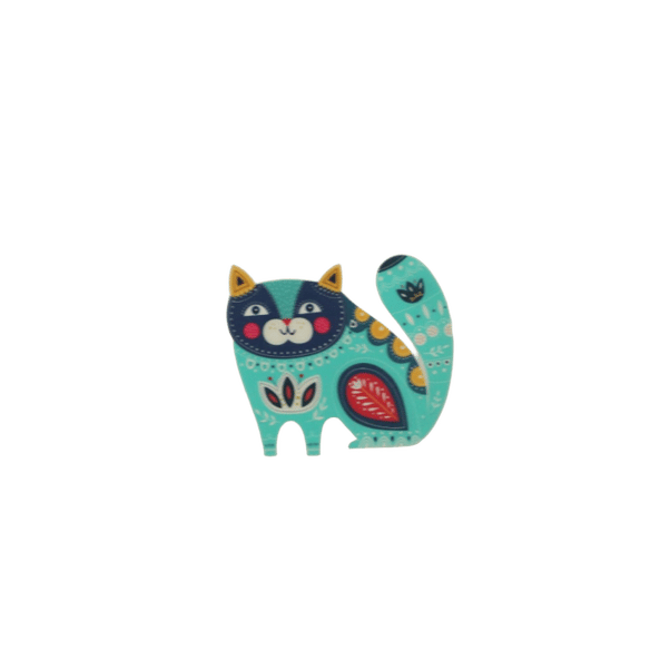 All Day Bowl Easy Grip Kitty - Turquoise - 350ml