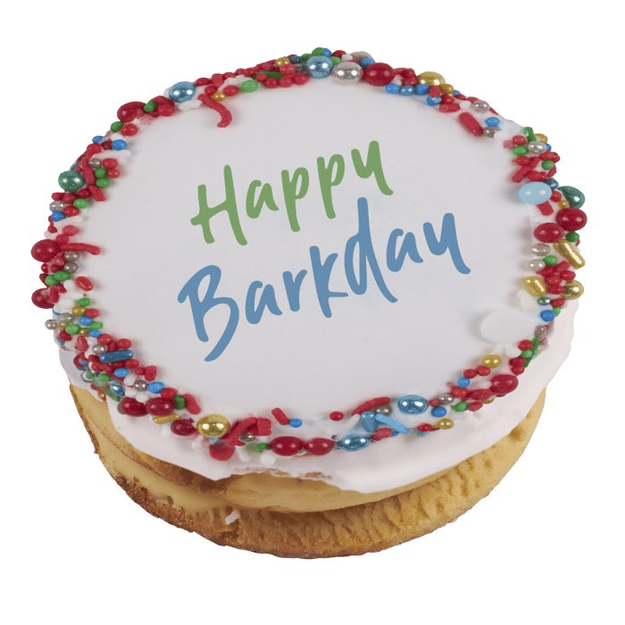 Kazoo Barneys Barkery Dog Birthday Cake Round Red