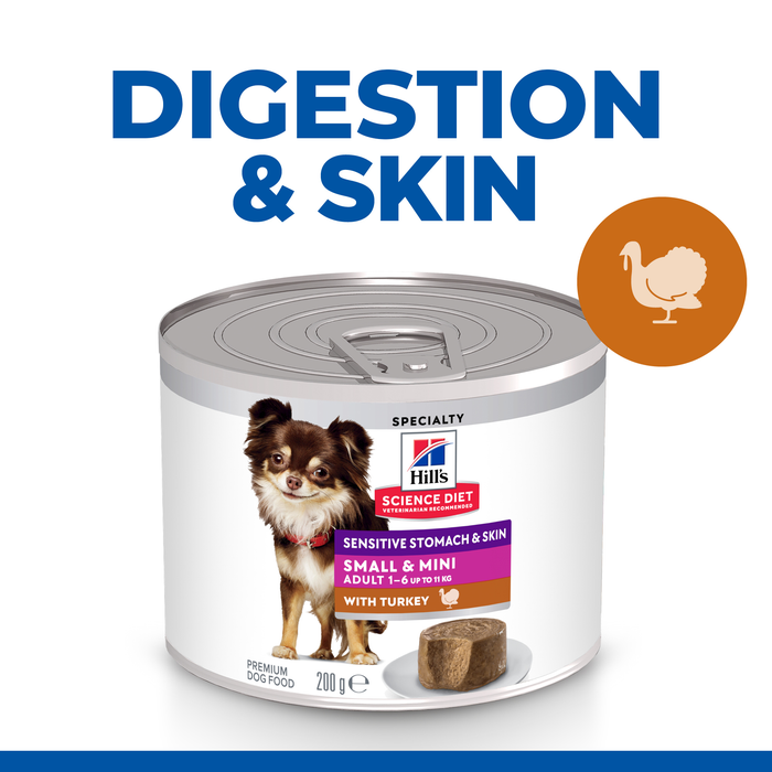 Hill's Science Diet Small & Mini Sensitive Stomach & Skin Wet Dog Food 200g