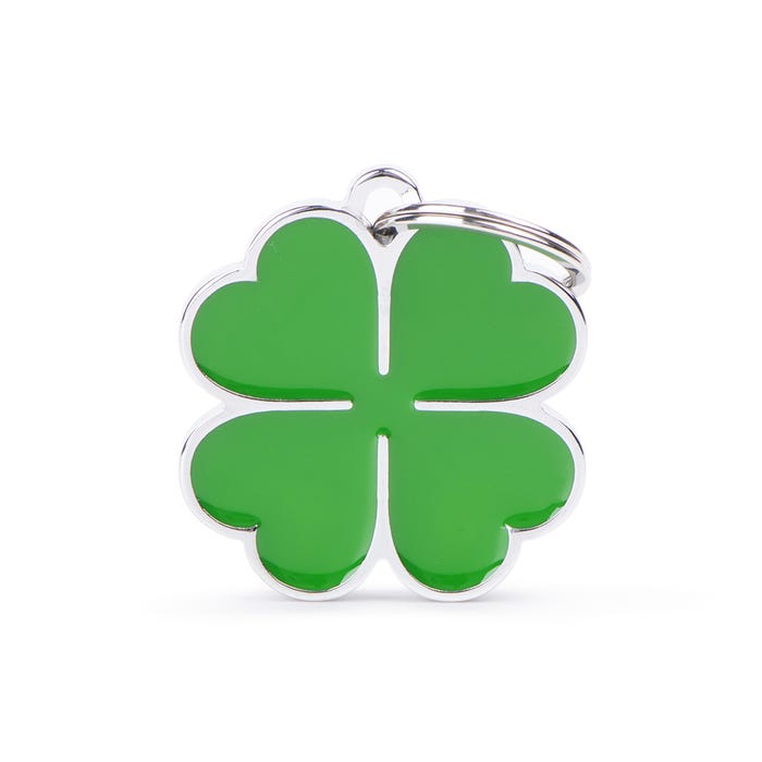 My Family Charm Clover Tag L