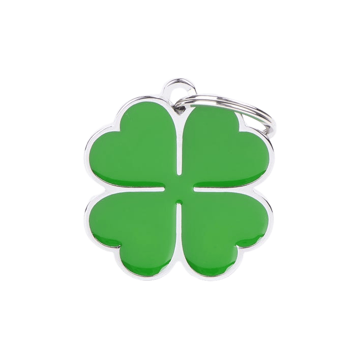 My Family Charm Clover Tag L