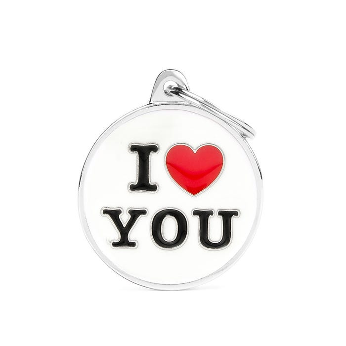 My Family Charm I Love You Tag