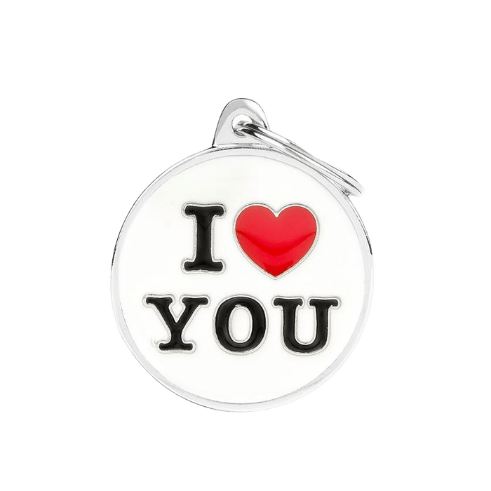 My Family Charm I Love You Tag