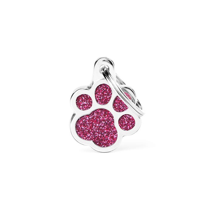 My Family Shine Paw Pink Tag L