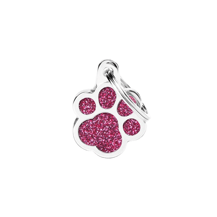My Family Shine Paw Pink Tag L