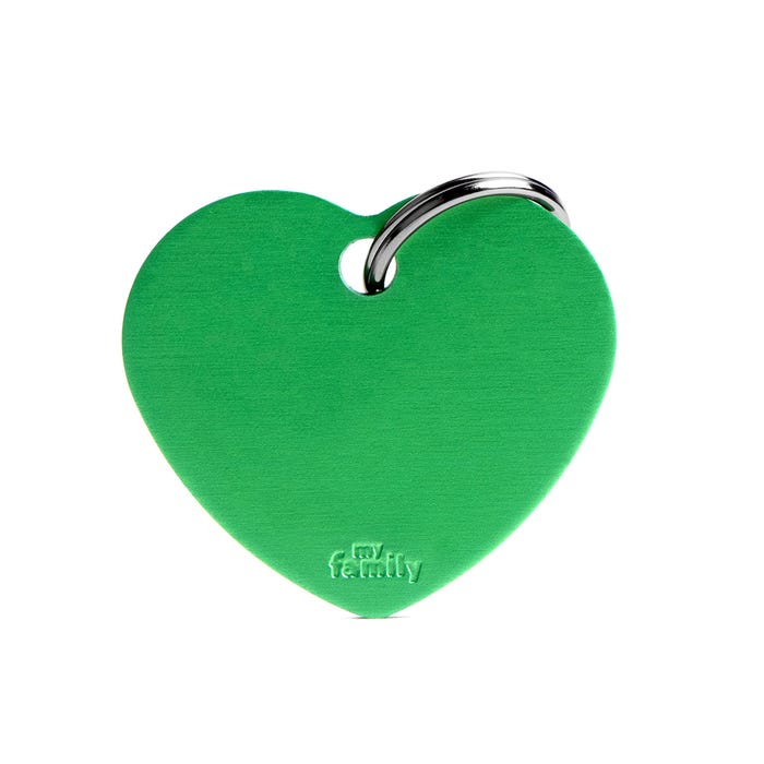 My Family Basic Heart Lime Tag L