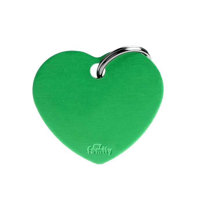 My Family Basic Heart Lime Tag L