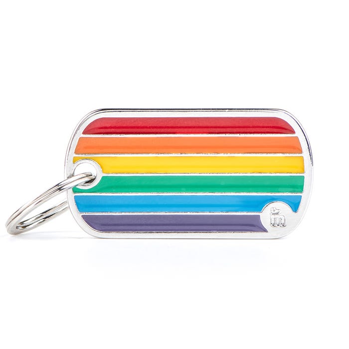 My Family Rainbow Flag Tag