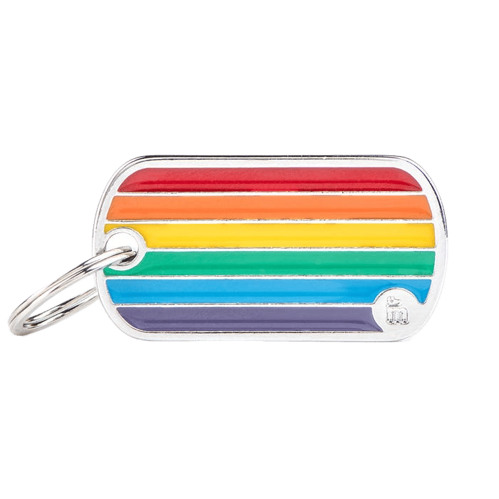 My Family Rainbow Flag Tag