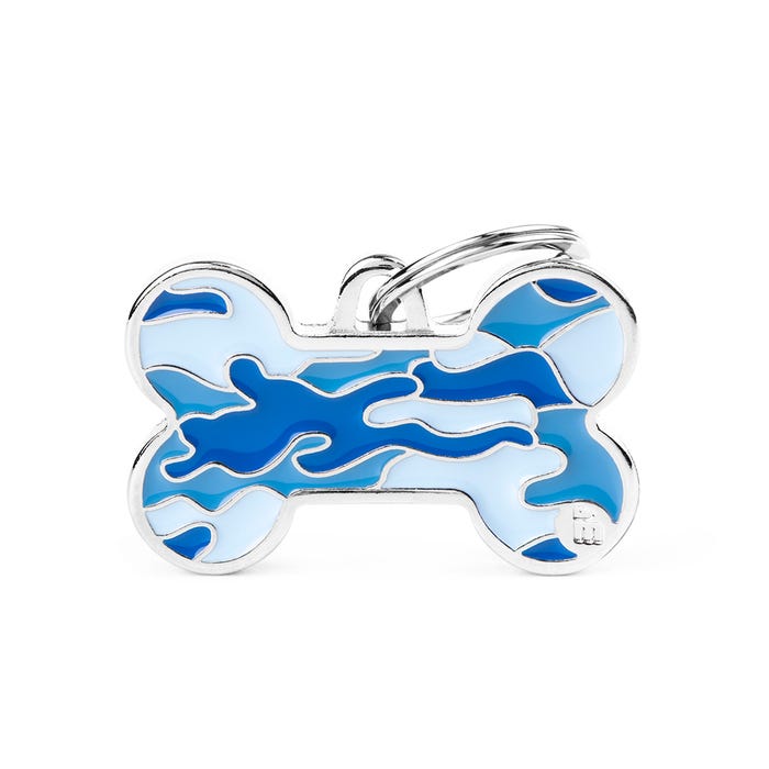 My Family Bone Camouflage Blue Tag L