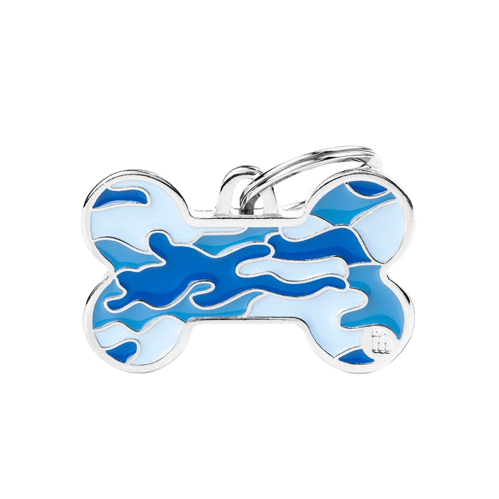 My Family Bone Camouflage Blue Tag L