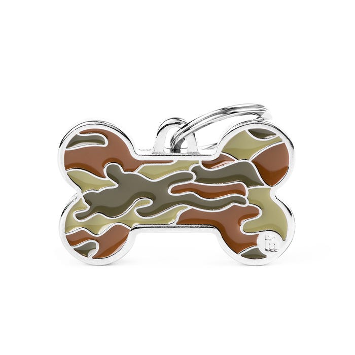 My Family Bone Camouflage Green Tag L