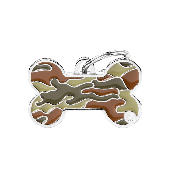 My Family Bone Camouflage Green Tag L