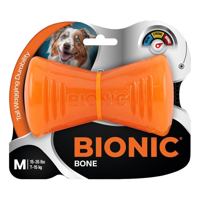Bionic Dog Toy Bone Medium 12cm
