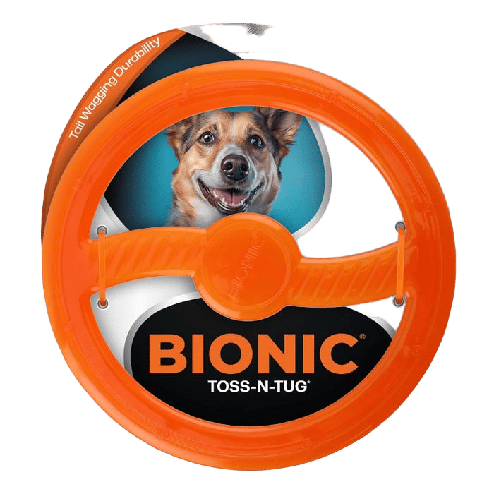 Bionic Dog Toy Toss-N-Tug Ring 22.7cm
