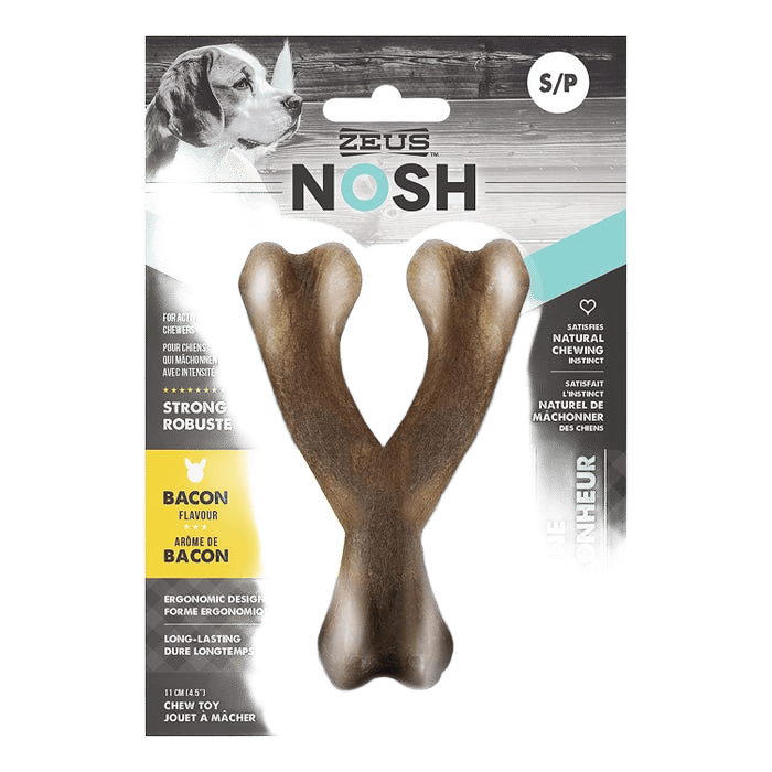 Zeus Nosh Dog Strong Wish Bone Bacon Small 11cm