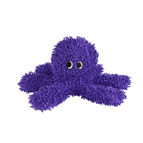 Tuffy Dog Toy Mighty Microfiber Ball Pur Octopus Medium