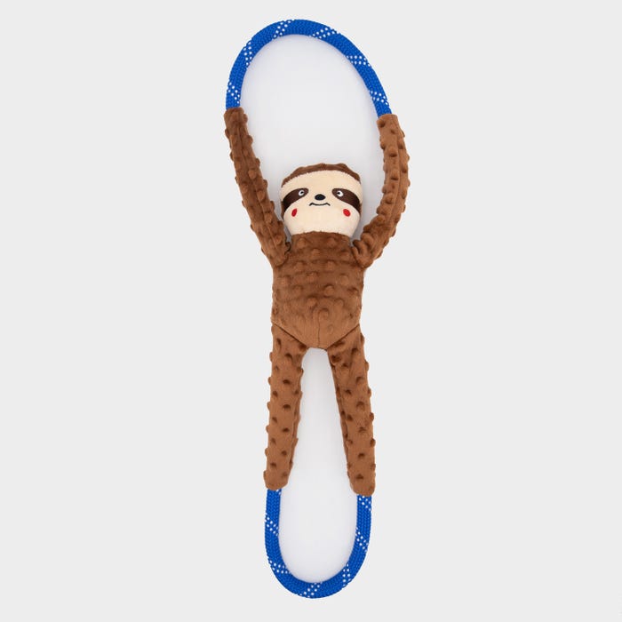 Zippypaws Dog Toy Ropetugz Sloth