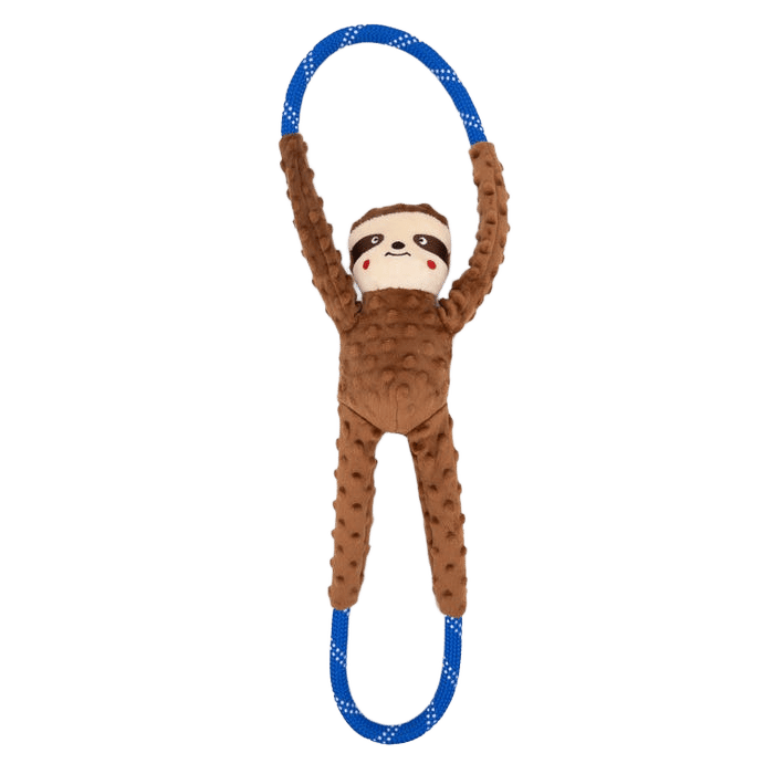 Zippypaws Dog Toy Ropetugz Sloth