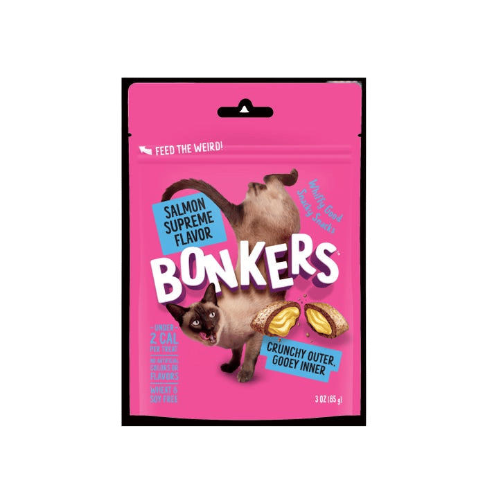 Bonkers Cat Treats Dry Salmon Supreme 85g