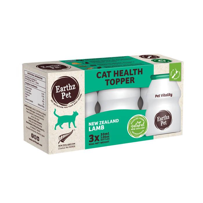 Earthz PET Cat Topper Lamb Gravy 3 X 30ml