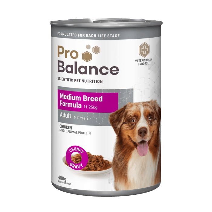 Probalance Medium Breed Chicken Wet Dog Food 400g