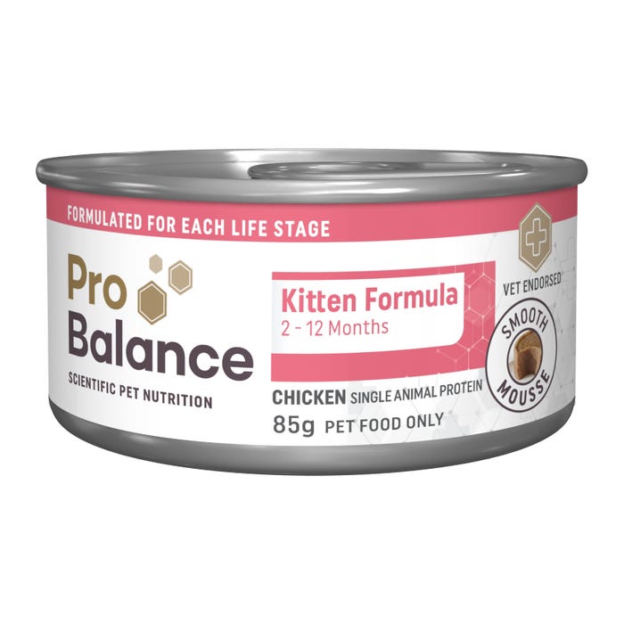 Probalance Chicken Mousse Wet Kitten Food 85g