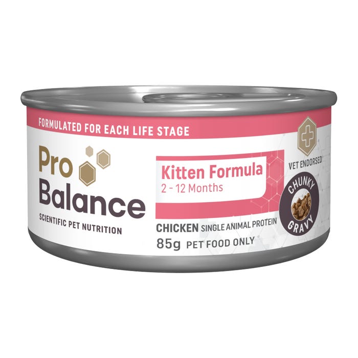 Probalance Chicken Gravy Wet Kitten Food 85g