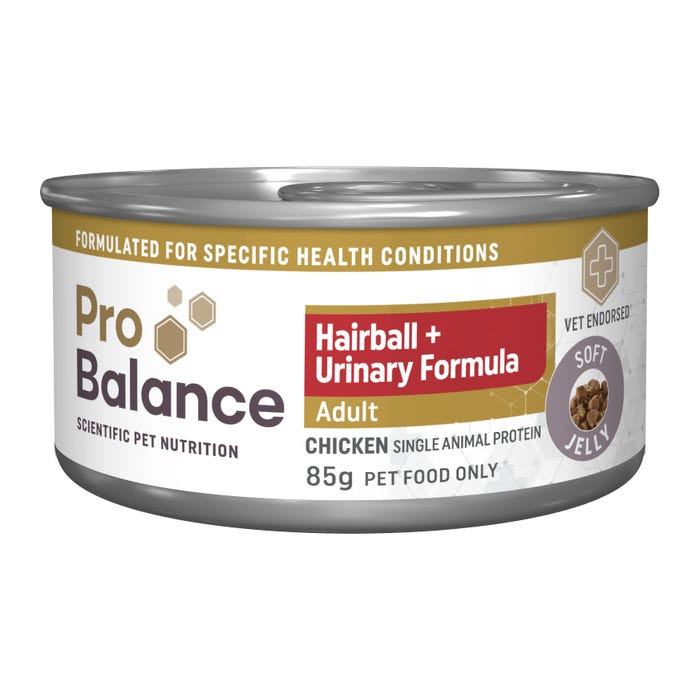 Probalance Hairball & Urinary Chicken Jelly Wet Cat Food 85g