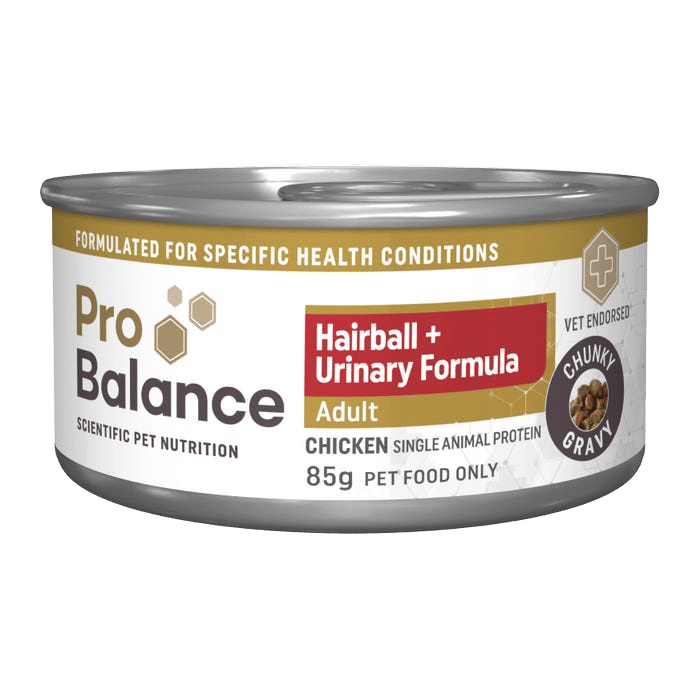 Probalance Hairball & Urinary Chicken Gravy Wet Cat Food 85g
