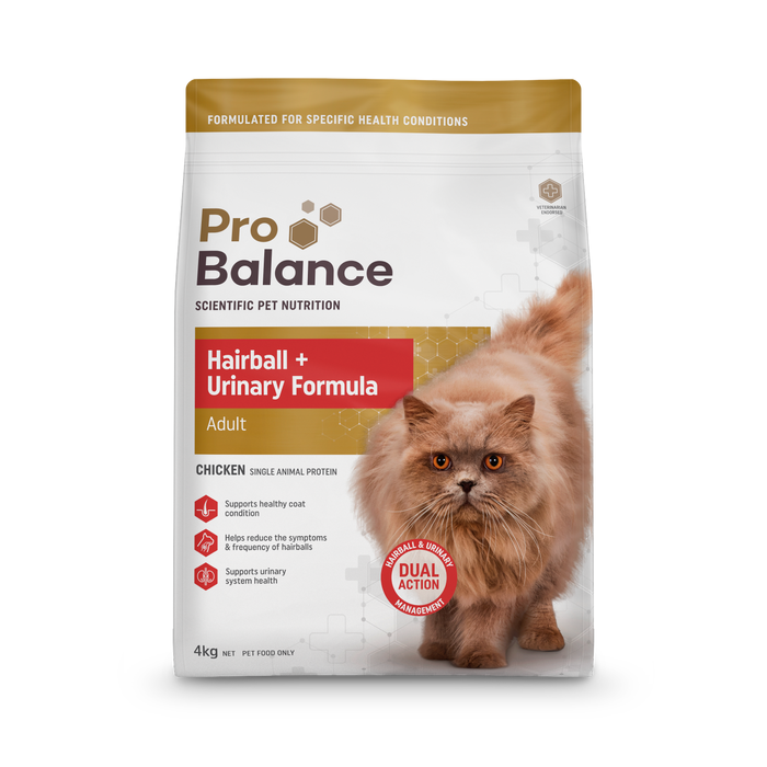 Probalance Hairball & Urinary Chicken Cat Food 4kg