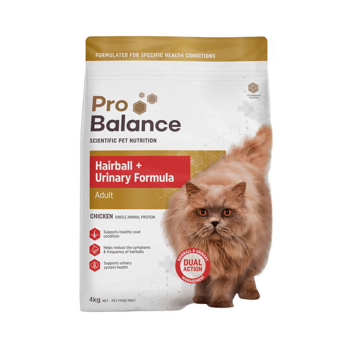 Probalance Hairball & Urinary Chicken Cat Food 4kg