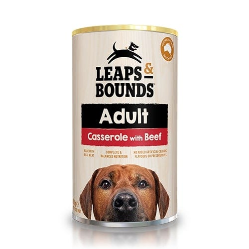 Leaps & Bounds Beef & Vegetable Casserole Wet Dog Food 700g