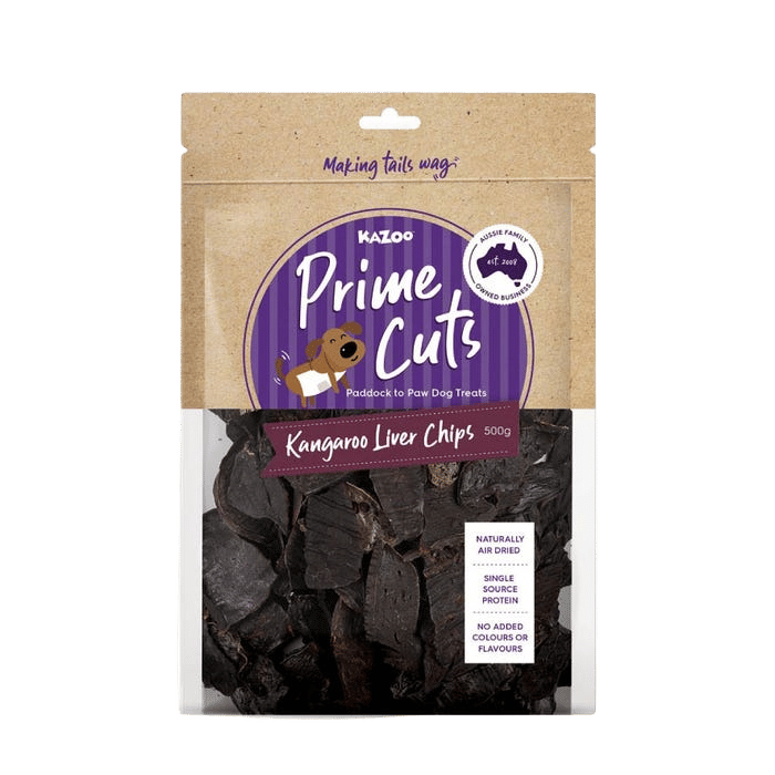 Kazoo Prime Cuts Kangaroo Liver Chips 500g
