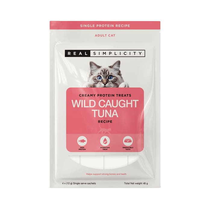Real Simplicity Creamy Tuna Cat Food Topper 4 X 12g