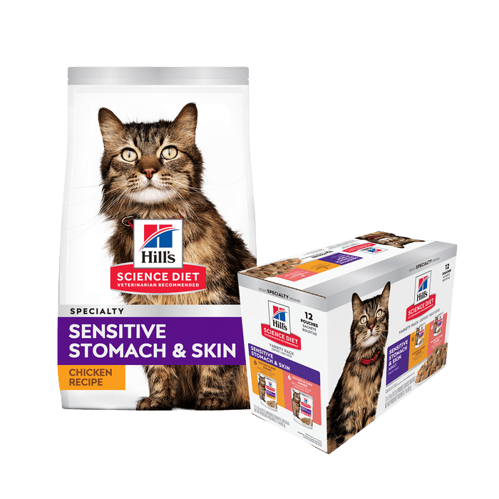 Hill's Science Diet Cat Wet & Dry Sensitive Bundle 1.6kg
