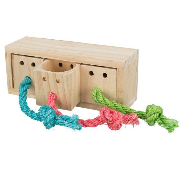 Trixie Small PET Wooden Snack Cube 15 X 5.5 X 6cm