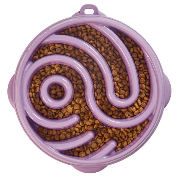 Outward Hound Dog Funfeeder Yin Yang Purple L