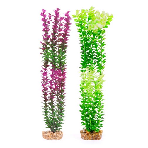 Kazoo Plastic Plant Small Leaf Purple/White