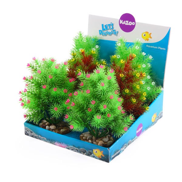 Kazoo Plastic Plants Small Leaf Assorted