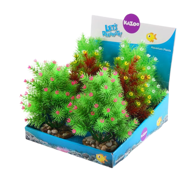 Kazoo Plastic Plants Small Leaf Assorted