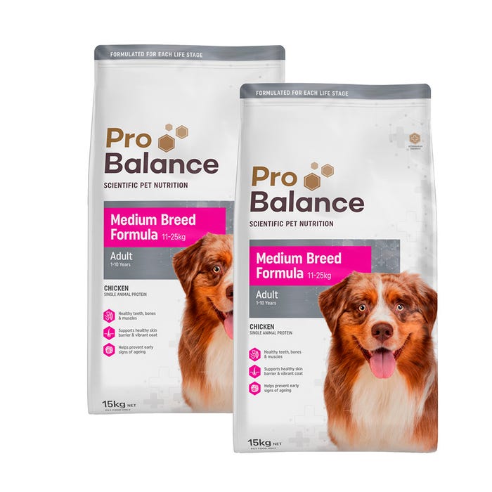 Probalance Dog Medium Breed 15kg Dry Bundle