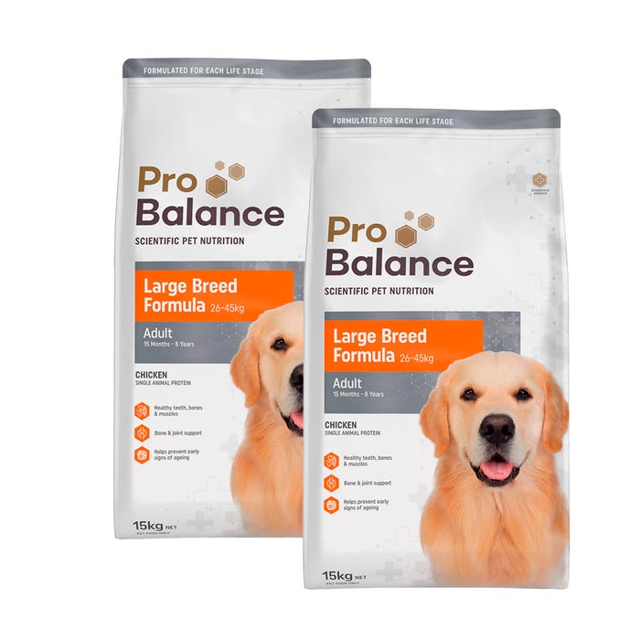Probalance Dog Large Breed 15kg Dry Bundle