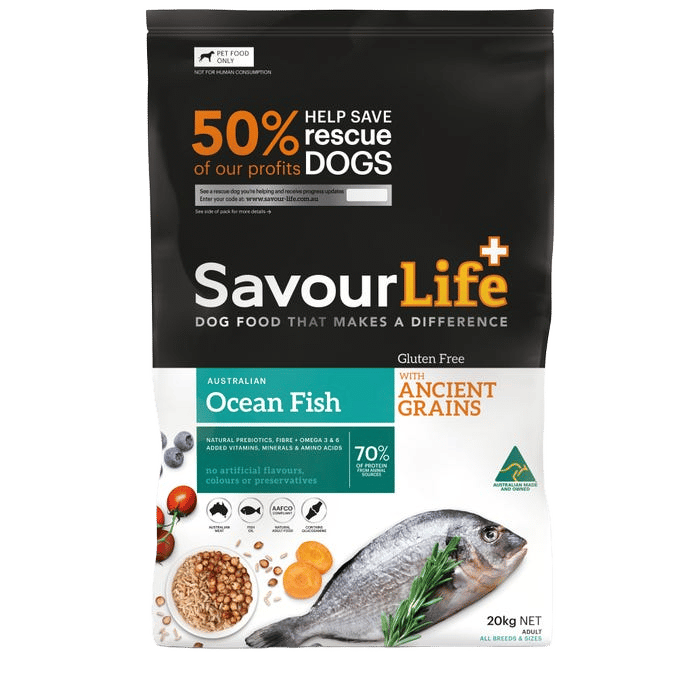 Savourlife Ancient Grains Ocean Fish Dog Food 20kg