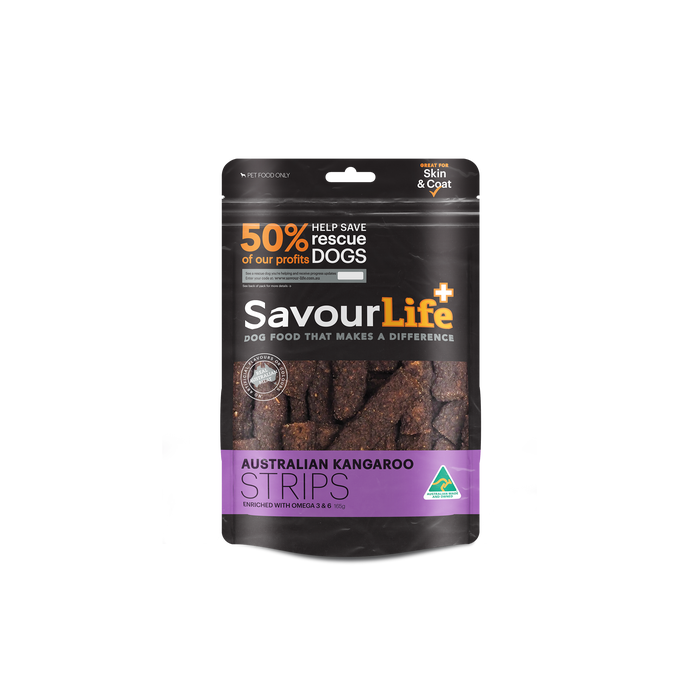 Savourlife Dog Treat Kanga Strips 165g