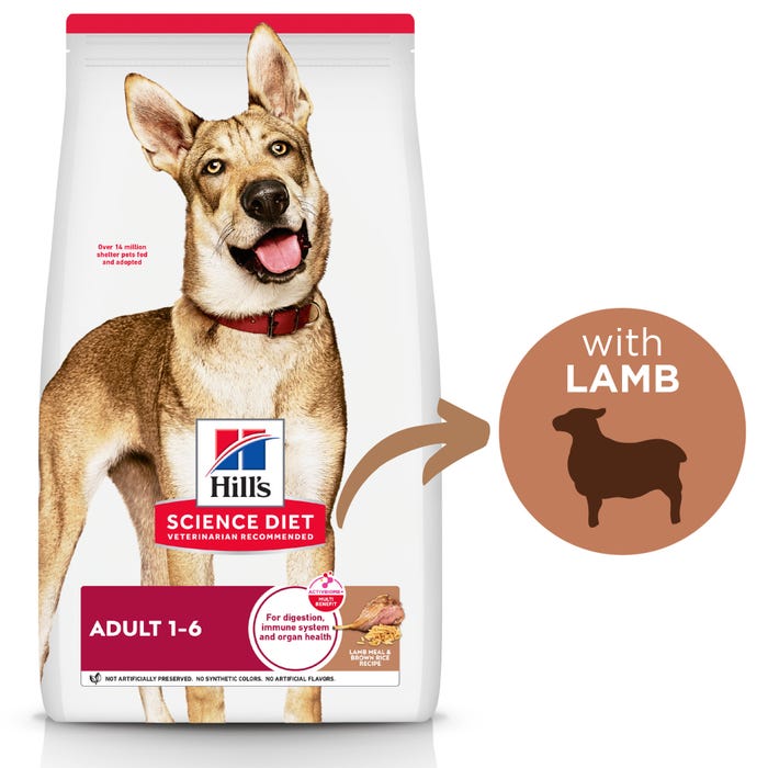 Hill's Science Diet Adult Lamb Meal & Brown Rice Dry Dog Food 14.9kg