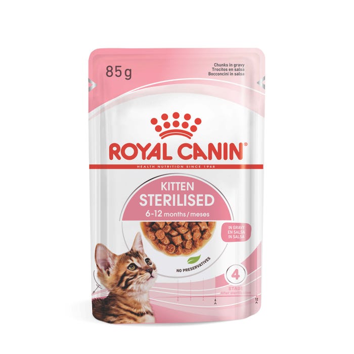 Royal Canin Sterilised Gravy Wet Kitten Food