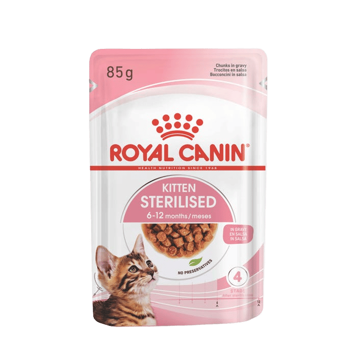 Royal Canin Sterilised Gravy Wet Kitten Food